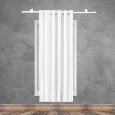Imagem de Cortina 1Folha Blackout PVC Corta Luz 140x180 Admirare, Branco
