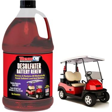 Imagem de Thermoil® DeSulfater Solução para Carrinhos de Golf Renova, Restaura e Revitaliza Qualquer Bateria de Chumbo-Ácido Sulfatada — Garantido! Trata duas baterias de 6, 8 ou 12 volts. Fabricado nos EUA.