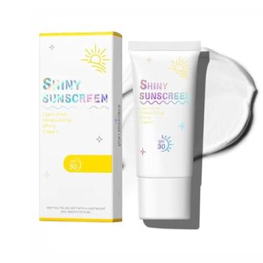 Imagem de GHFCZOO Primer Facial Cintilante Com Fps 30, Protetor Solar Glitter Fino E Iluminador, Hidratante Controle De Oleosidade, Base Iluminadora Não Oleosa Para Brilho Natural Proteção