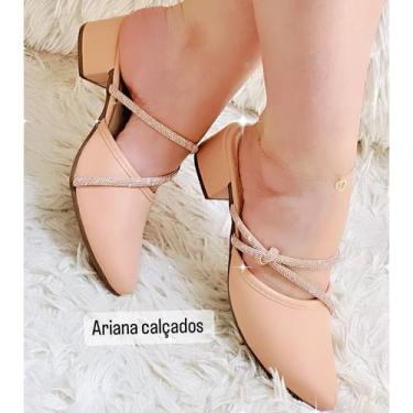Imagem de Mule Strass Nó - Elegância e Conforto para Seus Pés - Ariana Calçados,