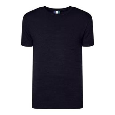 Imagem de Camiseta Reserva Slim Listra Modal Masculino Preto-Masculino