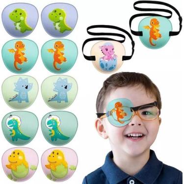 Imagem de Tapa-Olho Pirata Dinossauro Rosa-escuro - 01 Unidade - Ghc Acessórios 