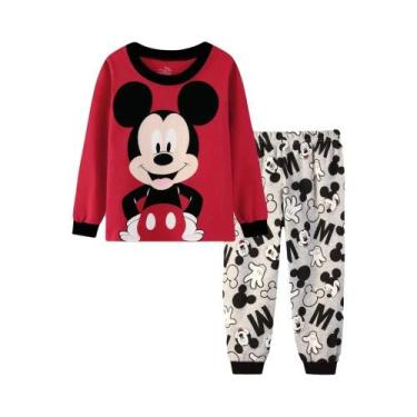 Imagem de Conjunto De Pijamas De Algodão Para Crianças Primavera Outono Minnie M