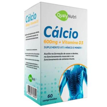 Imagem de Qualynutri calcio 600mg + vitamina d3 60 comprimidos