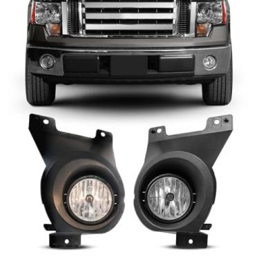 Imagem de CPW Faróis de neblina compatíveis com [2009-2010 Ford F-150 F150] farol de neblina de substituição para montagem de faróis de neblina