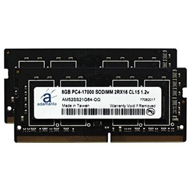 Imagem de Adamanta Atualização de memória de laptop de 16 GB (2 x 8 GB) para Dell Inspiron 13 7000 Series 7378 DDR4 2133Mhz PC4-17000 SODIMM 2Rx16 CL15 1.2v Notebook DRAM RAM