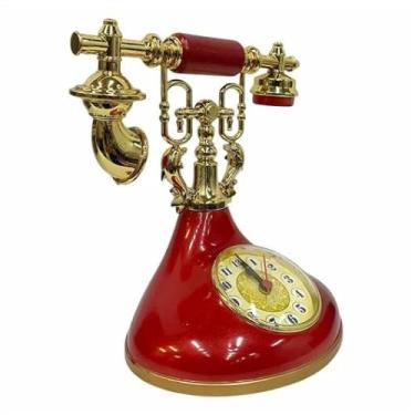 Imagem de Relógio Despertador Vintage com Alarme e Telefone