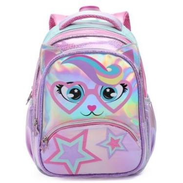 Imagem de MOCHILA INFANTIL ESCOLAR 3D HOLOGRÁFICA-Feminino