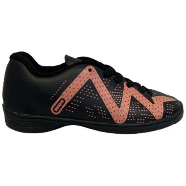 Imagem de Chuteira Wonder Futsal Eros Indoor Juvenil - Preto e Laranja Preto-laranja 35-Unissex