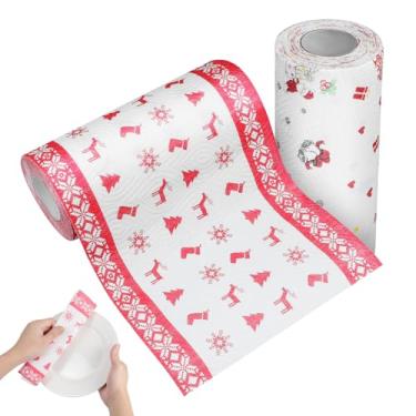 Imagem de DOITOOL 2 rolos de folhas de papel encerado de Natal - papel manteiga de natal para assar - folhas de papel de cozimento à prova de óleo para sanduíches, alimentos artesanais de cozinha