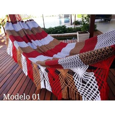 Imagem de Rede De Descanso Dormir 5 Metros Toda Reforçada Até 350kg Bucho De Boi (01,Único)