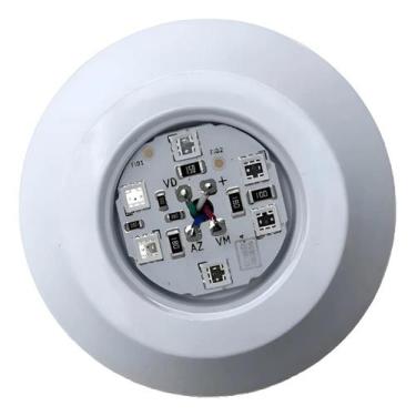 Imagem de Iluminação Led 9w Abs Rgb Com Nicho Para Piscinas De Fibra Rgb 9w - re
