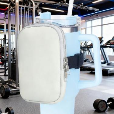 Imagem de Mochila multifuncional para copos de 1,134 g, bolsa tiracolo à prova de vazamento, Cinza claro 2, Medium, Multifuncional