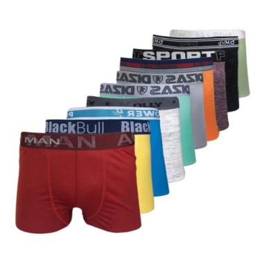 Imagem de kit 10 cuecas box boxer microfibra masculina atacado revenda TB moda f
