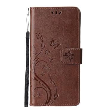 Imagem de TUWZID Capa para celular Samsung A14 5G, capa carteira para celular Galaxy A14 5G para mulheres, capa flip de couro com fecho magnético com suporte para Samsung Galaxy A14 5G 6,6 polegadas (marrom)