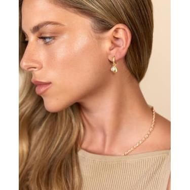 Imagem de Brinco feminino, camada delicada empilhável de brincos de ouro/prata para mulheres, joias da moda | Presente de festa, banhado a prata/banhado a ouro 14k, One Size, Latão, Sem pedra preciosa