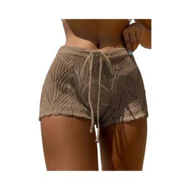 Imagem de Poliéster100.00% Biquíni de malha com cordão oco e cintura aberta bloq