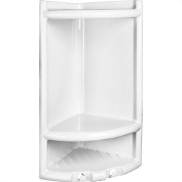Imagem de Acessorios Wc Herc Branco Abs Porta Shampoo Canto 4010, Branco
