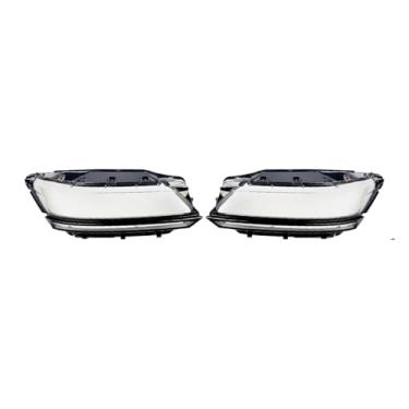 Imagem de Capa de lente do farol compatível com vw passat 2016 2017 2018, capa transparente para farol dianteiro, abajur, substituição de lente(Medium A Pair)