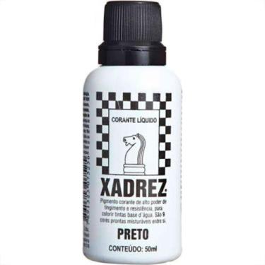 Imagem de Corante Xadrez Preto 50Ml Para Tinta - Kit C/12 - XADREZ CORANTE, Pret