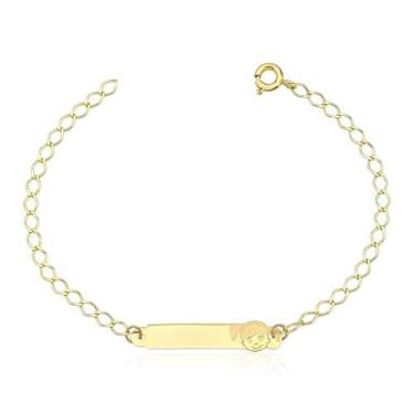 Imagem de PULSEIRA MELINDROSA MENINa NOME INFANTIL OURO 10K M9 - MAEHLER
