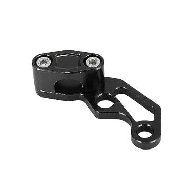 Imagem de Motoforti Braçadeira de mangueira de linha de freio dianteiro, braçadeiras de linha de tubo de óleo universais para motocicletas, scooter, motos, peças modificadas ATV liga de alumínio preta