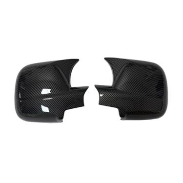 Imagem de Compatível com peugeot parceiro ii tepee 2012-2018 carro retrovisor espelho lateral capa asa porta exterior habitação guarnição adesivo adesivo(Carbon Look)