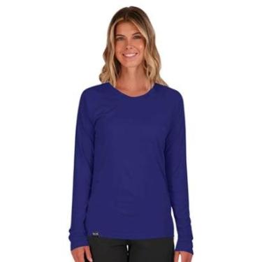 Imagem de Camiseta UV Feminina Proteção Solar Segunda Pele Básica Estilosa Várias Cores-Feminino