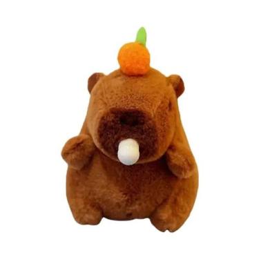 Imagem de Brinquedo De Pelúcia De Capivara Fofo, Portátil, Com Soprador De Bolha