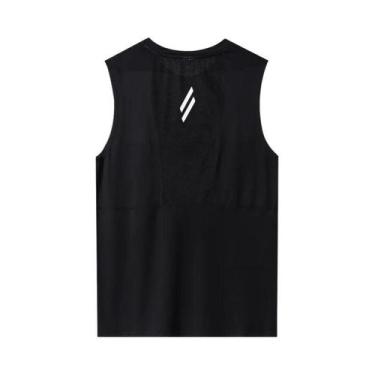 Imagem de Camiseta De Ginástica Masculina Sem Mangas Em Malha Respirável Para Co