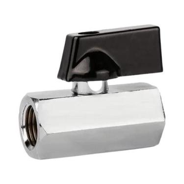 Imagem de Válvula De Esfera Mini De Latão Rosqueada 1/8 1/4 3/8 1/2 BSP Macho Pa