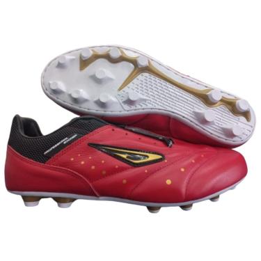 Imagem de Chuteira Diavolo Couro Pro Soccer Futebol Campo Masculina-Masculino