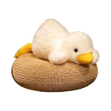 Imagem de Brinquedo De Pelúcia Pato Amarelo 45-75CM, Almofada Kawaii De Pato Em 