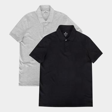 Imagem de Kit Camisa Polo Hering C/ 2 Peças Masculina-Masculino