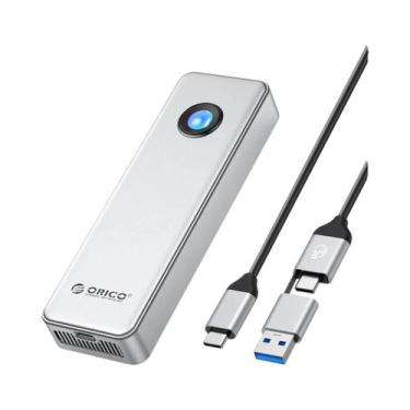 Imagem de Case/Gaveta ORICO NVMe De 8TB USB 3.2 Gen 2 20Gbps Com Cooler RGB Adap