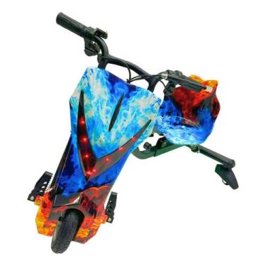 Imagem de Triciclo Elétrico Drift 3 Velocidades Buzina Bluetooth - Bolin, Fogo, 