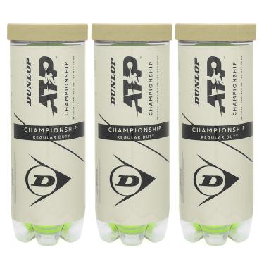 Imagem de Bola de Tênis Dunlop ATP Championship Regular Duty - Pack com 3 Tubos-Unissex