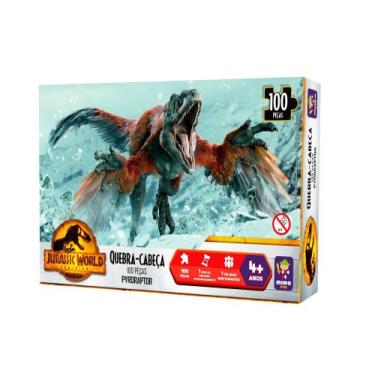 Imagem de Quebra Cabeça 100 pç - Pyroraptor Jurassic - Mimo