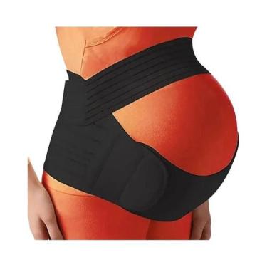 Imagem de Cinta De Suporte Abdominal Ajustável Para Gestantes - Protetor De Barr