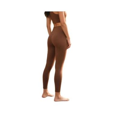 Imagem de Calças De Yoga De Cintura Alta Com Secagem Rápida E Elasticidade Em 4 