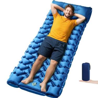 Imagem de Colchoneta Hinchable Oramoose Compacta con Almohada y Bomba de Pie par