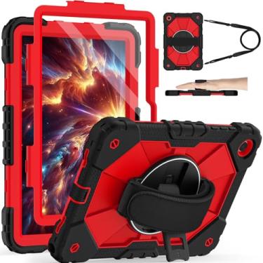 Imagem de Nitupai Capa para Galaxy Tab A11+ Plus 2025/ A9+ 2023 de 11 polegadas, capa robusta para tablet Samsung Tab A11 Plus Galaxy A9+ com alça de mão giratória 360 com alça de ombro e alça de ombro, preta e