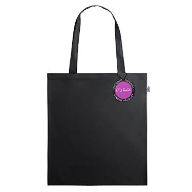 Imagem de Sacola Ecobag em rPet 38x42cm Jerez TopGet (Preto)