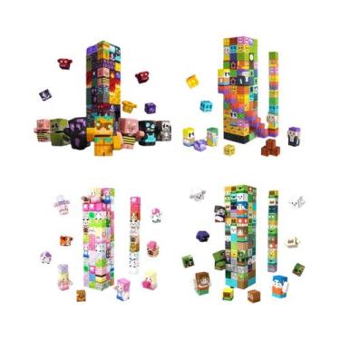 Imagem de Conjunto De Blocos Magnéticos Rosa Para Crianças, Brinquedo De Plantas