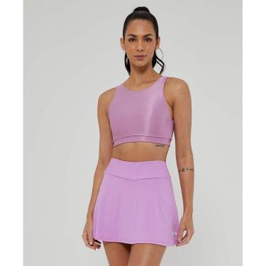 Imagem de Saia Tn Sobreposta Alto Giro Evase Rosa Orchid-Feminino