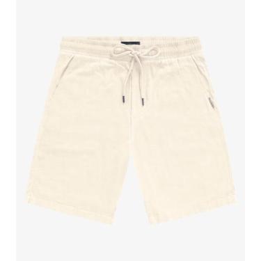 Imagem de Bermuda Masculina em Linho Strong Diametro Bege, 44, Bege