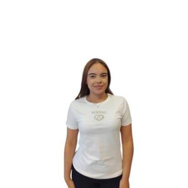 Imagem de Camiseta Feminina Ecko Gyal Original Com Pedraria em Algodão-Feminino
