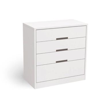 Imagem de Cômoda Casal S824 C/ 4 Gavetas Branco - Kappesberg