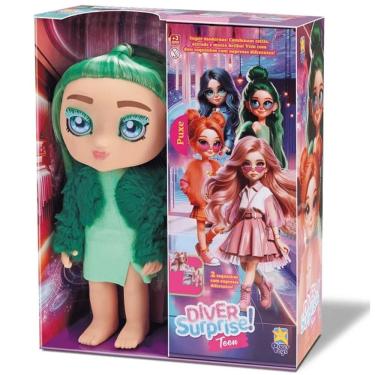 Imagem de Boneca Diver Surprise Teen Cabelo Verde Divertoys