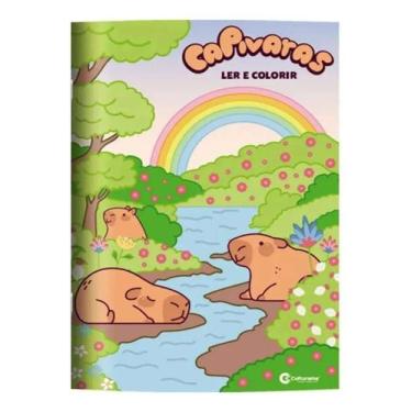Imagem de Livro Ler E Colorir Capivaras - Culturama